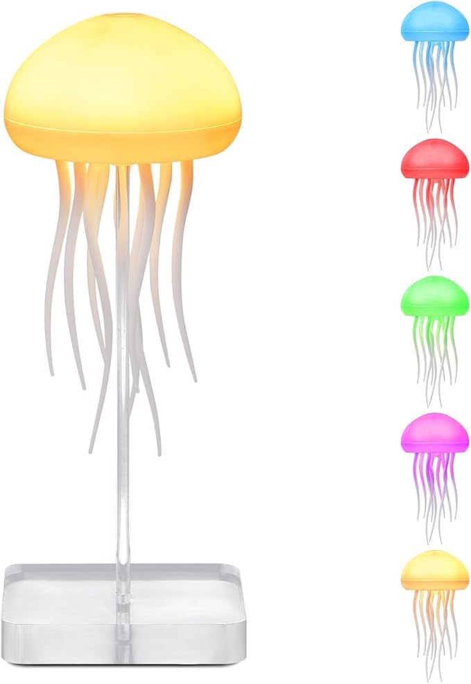 Jellyfish Lamp, Voice Control Jellyfish Lamp with Dancing Legs