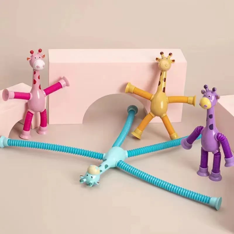 ✨Suction Cup Pop Tube Giraffe Toys