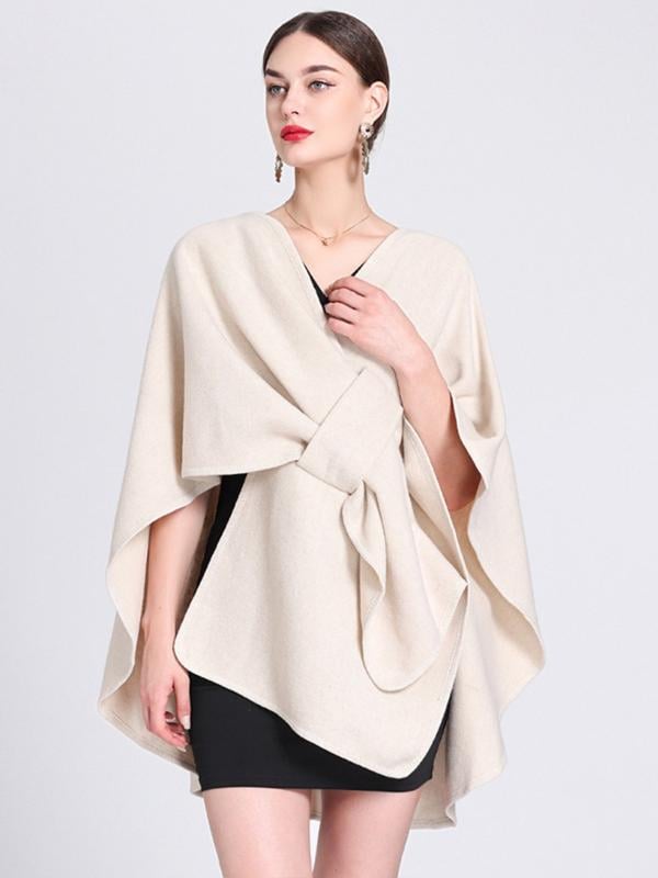 🏆Flash Sale⚡69K+ ✨2025 NEW Women's Solid Color Cashmere Cape Shawl