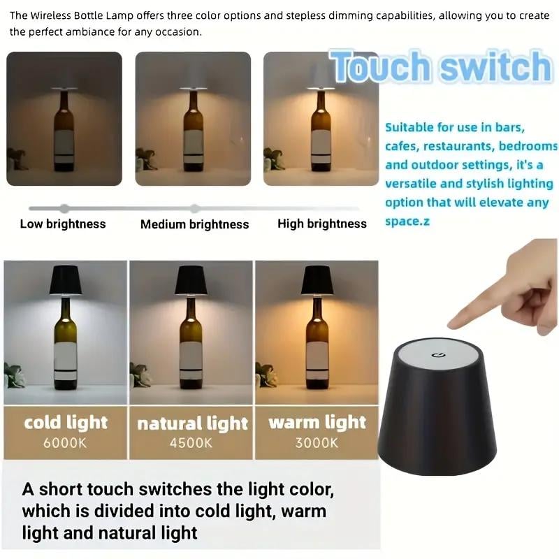 Wireless Wine Bottle Lamp