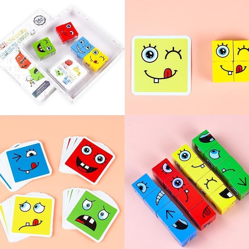 3D Puzzle Face-Changing Magic Cube