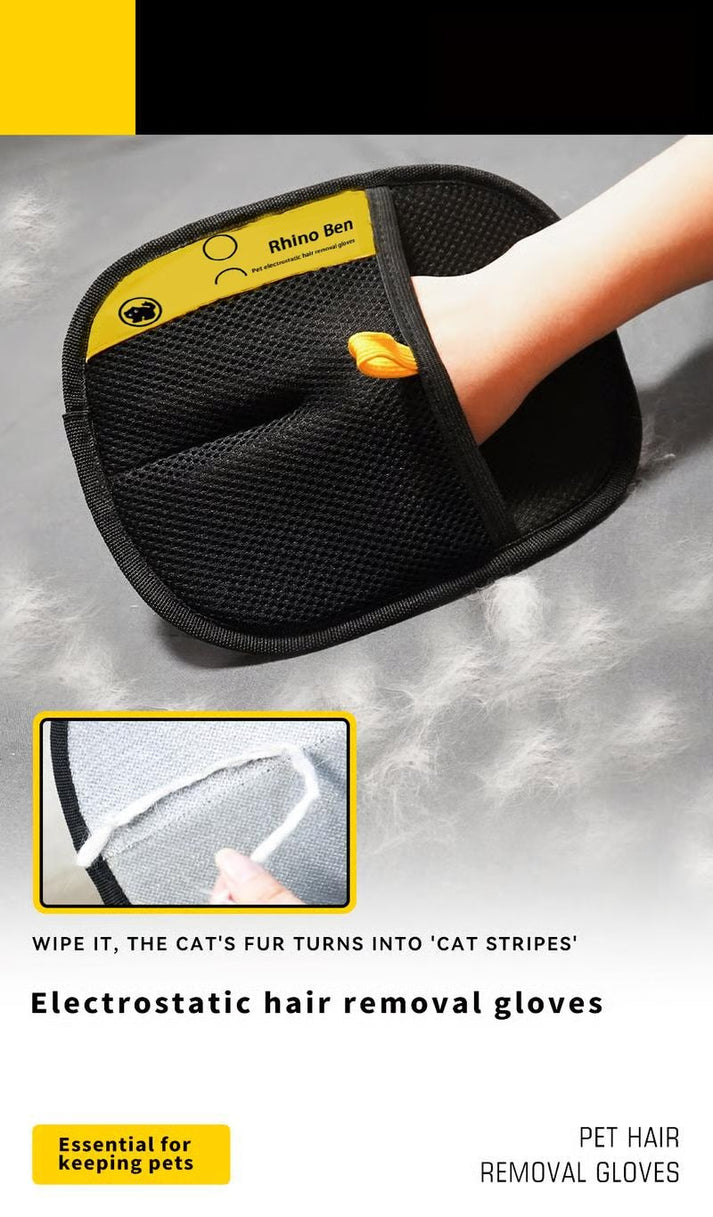 🔥Buy 2 Get 1 Free🔥✨ Pet Hair Remover Electrostatic Gloves