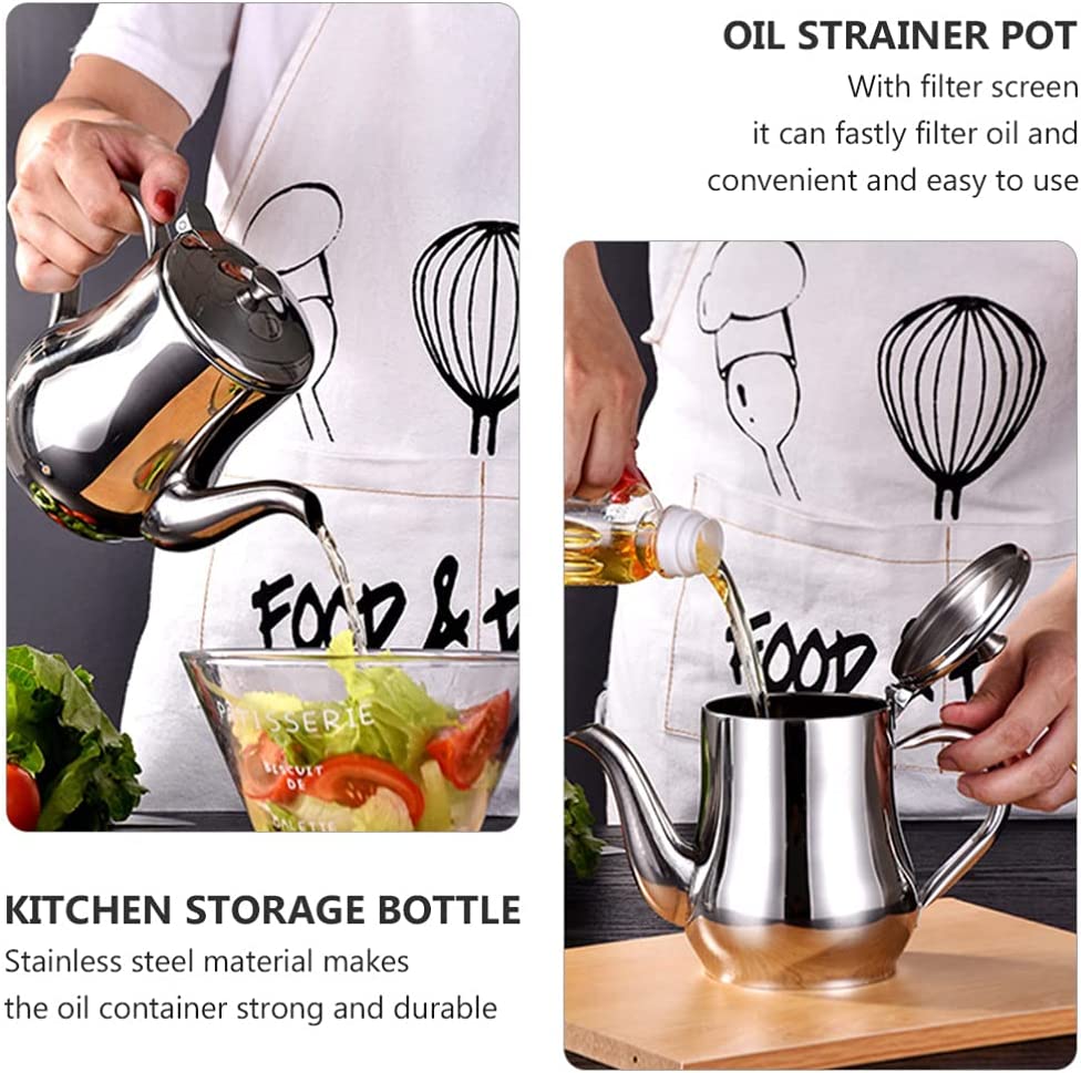 🔥Stainless Steel Oil Filter Pot