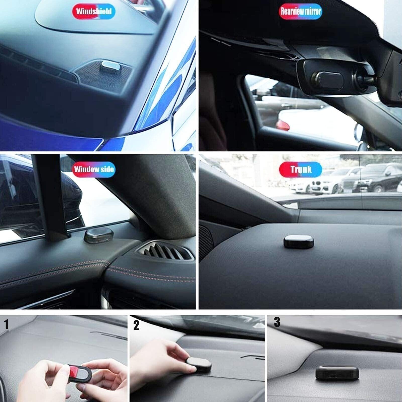 Car Solar Power Anti-Theft LED Flashing Security Light