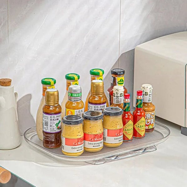 2023 New 360° Rotating Tray Refrigerator Organizer