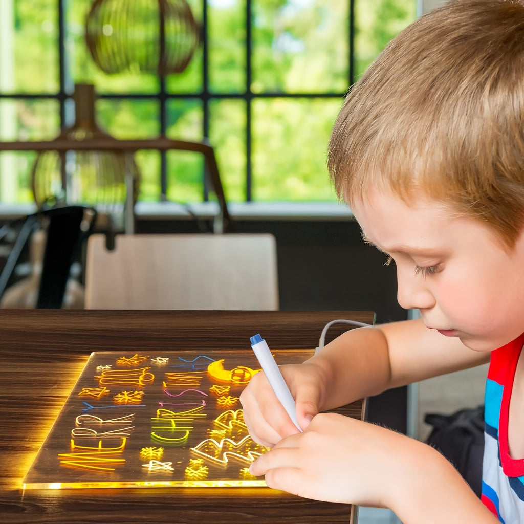 ✨LED Note Board with Colors 🎨(Come With 7 Pens)