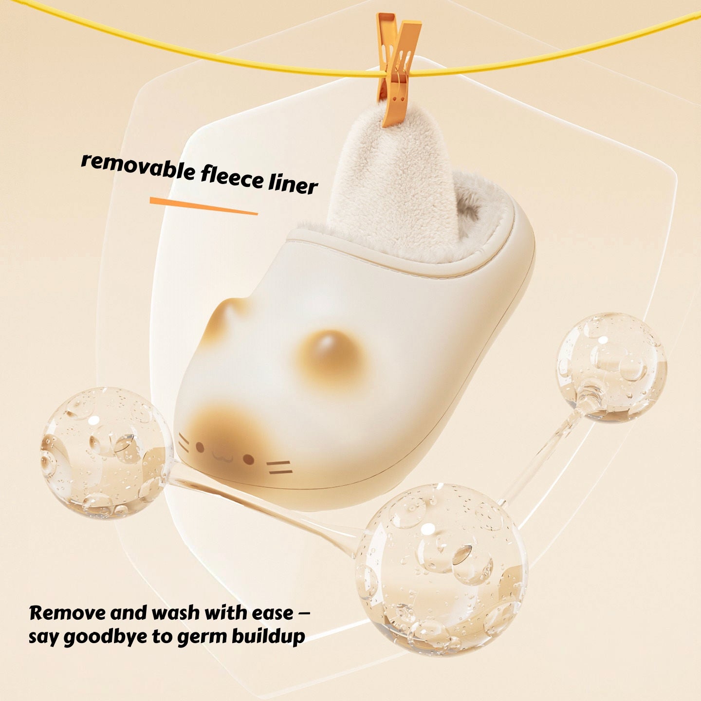 Cat Paws Footprints Fluffy Plush Fleece Height Increase Slippers for Winter Girls Gift Idea