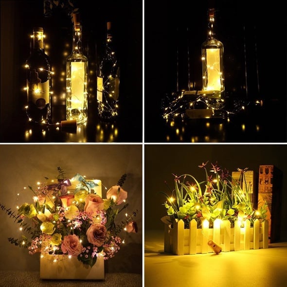 (🎅HOT SALE NOW-49% OFF) BOTTLE LIGHTS ( Battery Included - Replaceable )