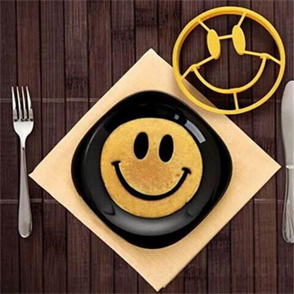 💀Omelette Mold DIY Silicone Egg Pancake Ring Shaper Cooking Tool