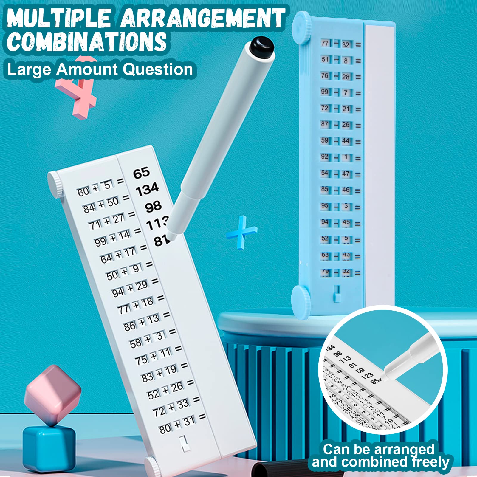 🔥Smart Math Writing Tablet 💗Mixed operations from 1 to 100