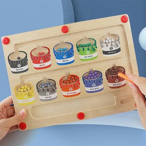 👶Magnetic Color and Number Maze🔥