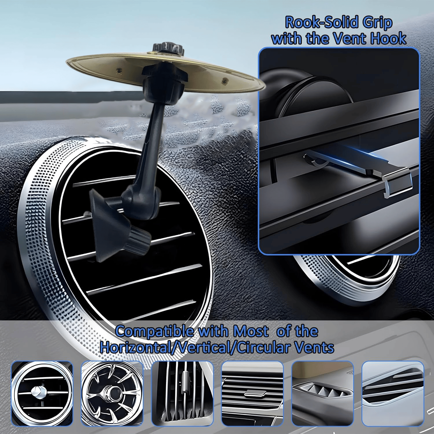 🎶 Make Your Driving More Fun  - Car Crash Cymbal Air Vent 🚗