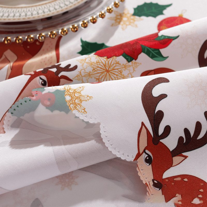 ⏰Huge Sale - 49% OFF⏰ New Year Tablecloth Festive Waterproof Tablecloth