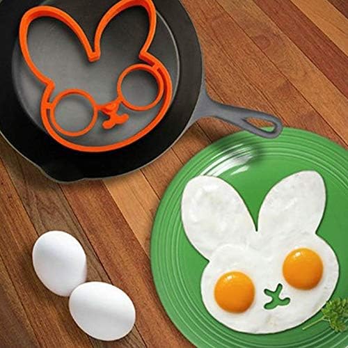 💀Omelette Mold DIY Silicone Egg Pancake Ring Shaper Cooking Tool