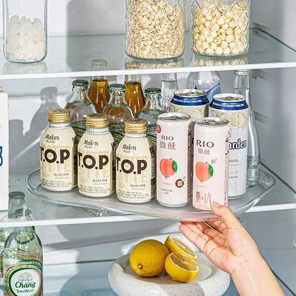 2023 New 360° Rotating Tray Refrigerator Organizer