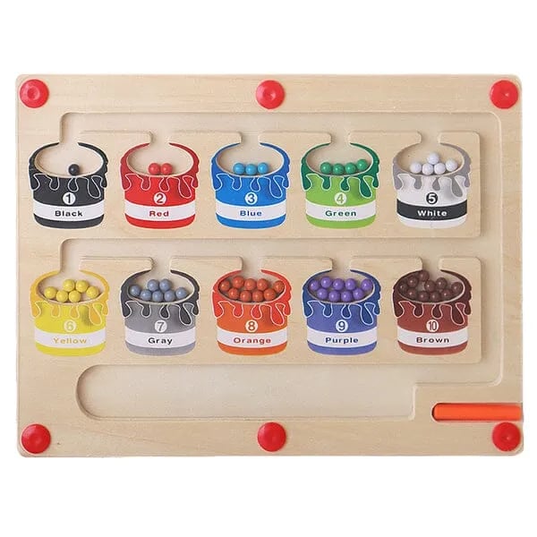 👶Magnetic Color and Number Maze🔥