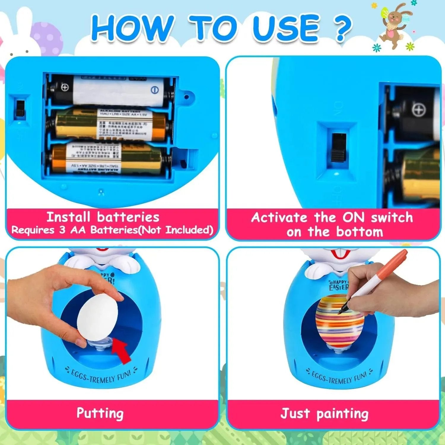 🐰Easter Egg Decorating Kit - Perfect Easter Gifts for Kids🐣