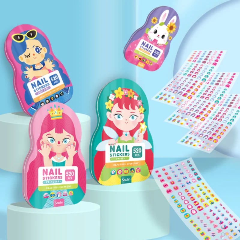 🌸Kids Nail Stickers (520pcs)