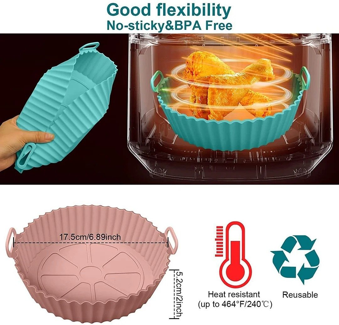 🔥 Last Day 49% OFF-Air Fryer Silicone Baking Tray