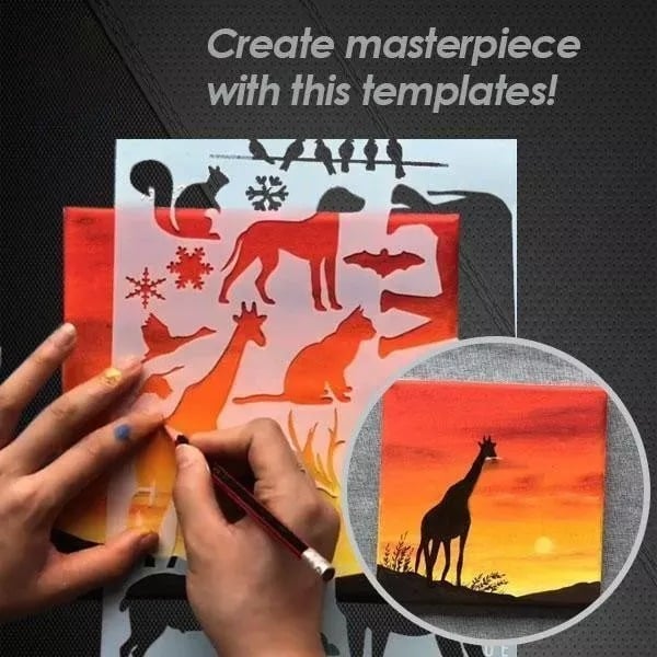 🎨Fast Draw Stencil Art Templates