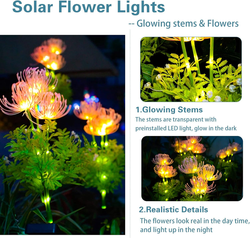 💐Waterproof Solar Flower Lights