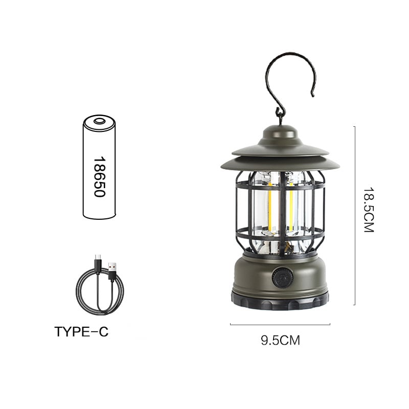 😍HOT-SELLING - Portable Retro Camping Lamp-Today 49% Off🔥