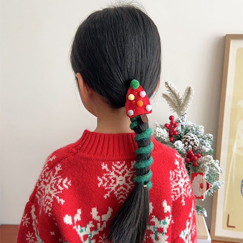 🎄 Christmas Telephone Wire Hair Bands for Kids 🌸