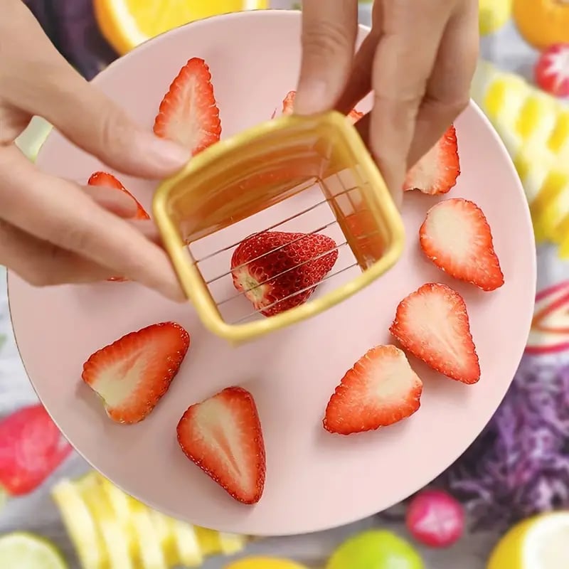 🍓2023 New Fruit Egg Stainless Steel Cup Slicer