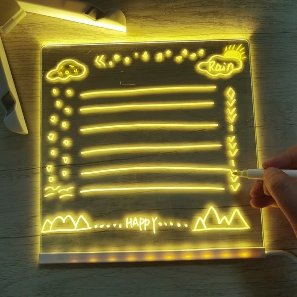 ✨LED Note Board with Colors 🎨(Come With 7 Pens)