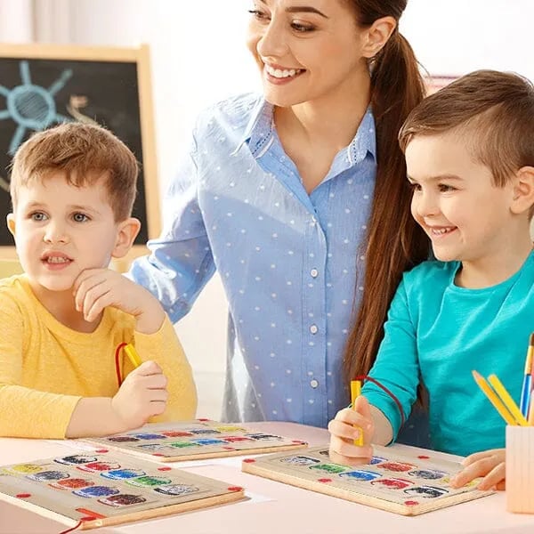 👶Magnetic Color and Number Maze🔥