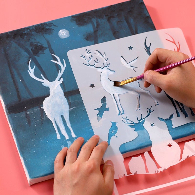 🎨Fast Draw Stencil Art Templates