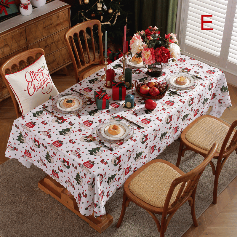 ⏰Huge Sale - 49% OFF⏰ New Year Tablecloth Festive Waterproof Tablecloth