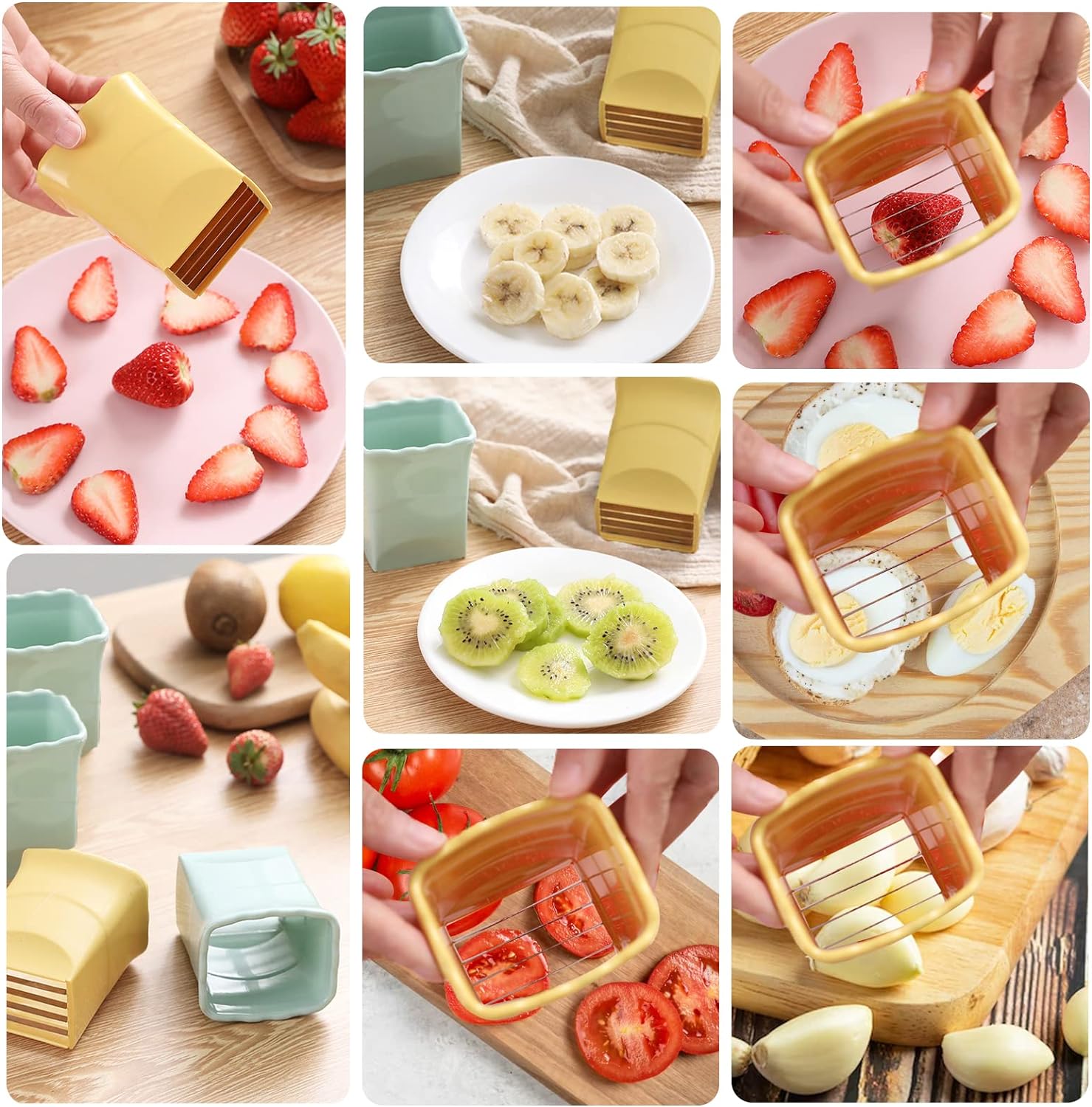 🍓2023 New Fruit Egg Stainless Steel Cup Slicer