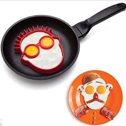 💀Omelette Mold DIY Silicone Egg Pancake Ring Shaper Cooking Tool