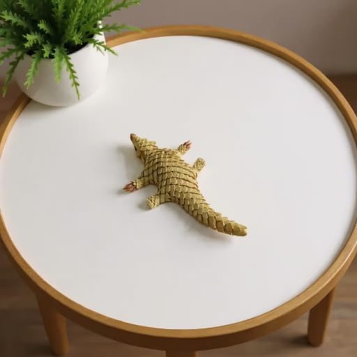 3D Pangolin Figurine, Articulated Pangolin Toy