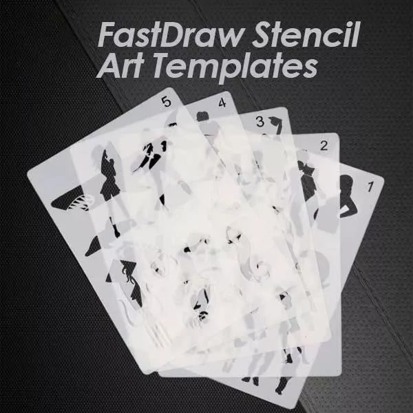 🎨Fast Draw Stencil Art Templates