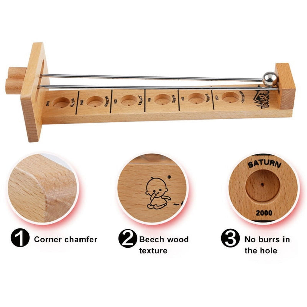 🔥Hot Sale🔥Wooden Ball Toy Shoot The Moon Games
