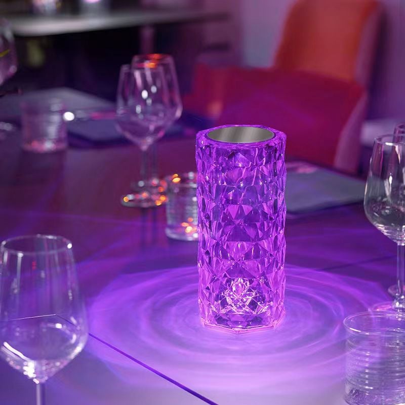 16 Color Romantic LED Rose Table Lamps RGB Touch Lamp