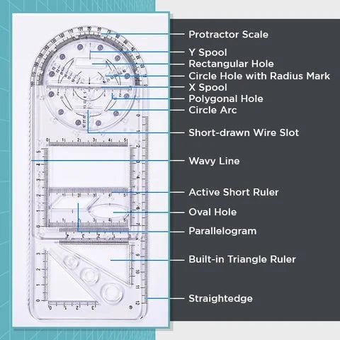 🔥Hot Sale🔥Multifunctional Geometric Rulers