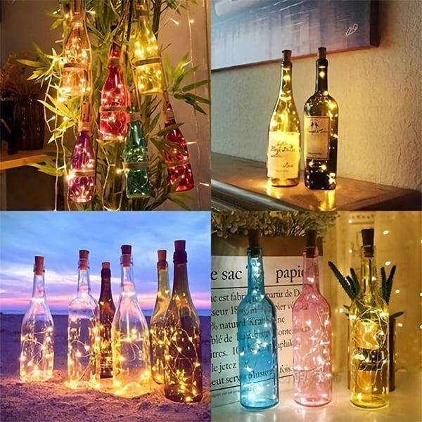 (🎅HOT SALE NOW-49% OFF) BOTTLE LIGHTS ( Battery Included - Replaceable )