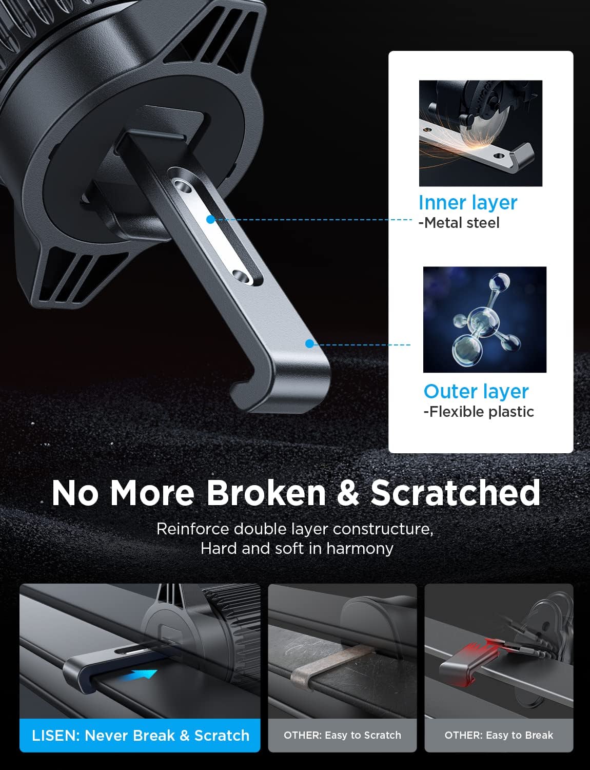 🔥Hot Sale🔥2023 NEW Air Vent Car Phone Mount Holder