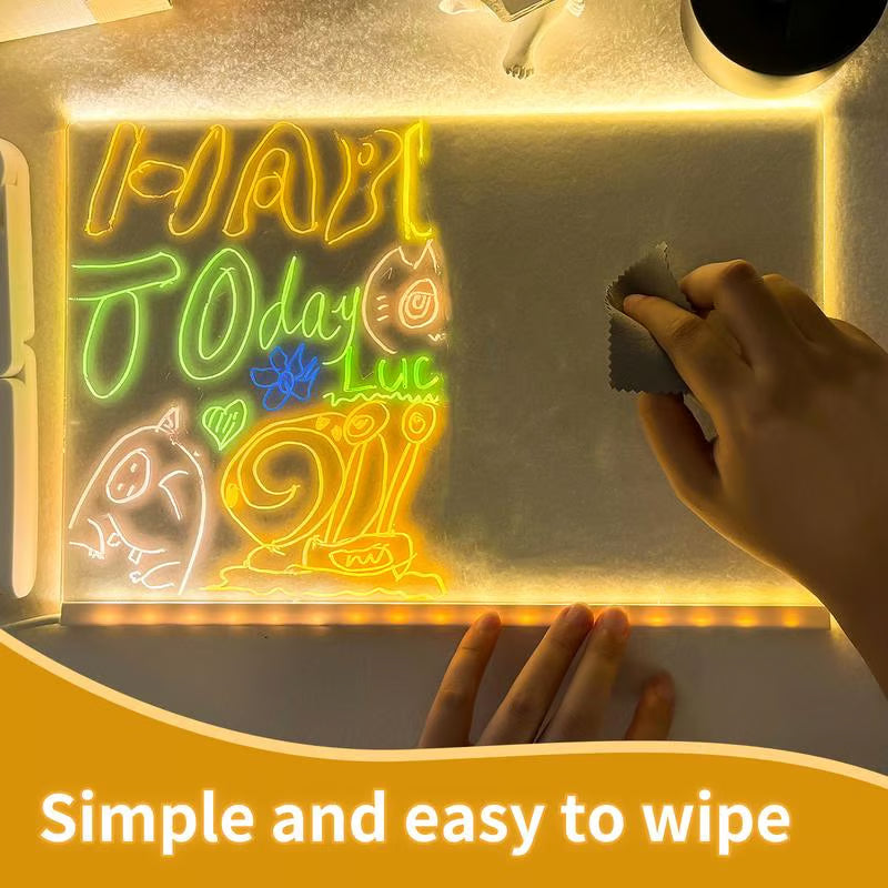 ✨LED Note Board with Colors 🎨(Come With 7 Pens)