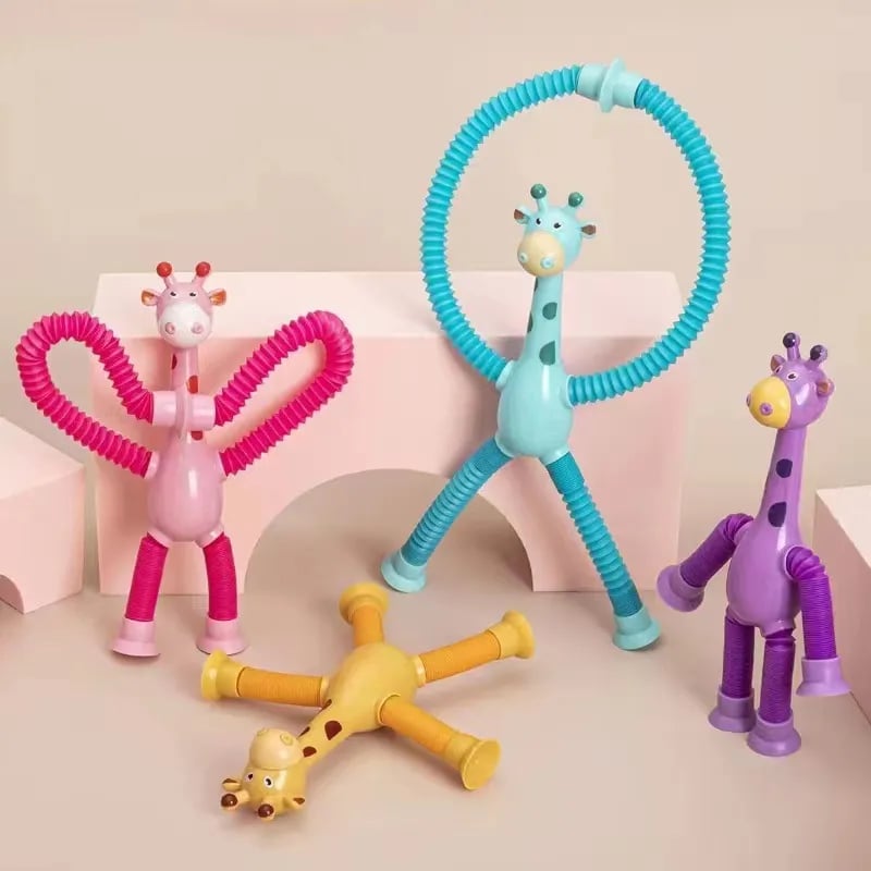 ✨Suction Cup Pop Tube Giraffe Toys