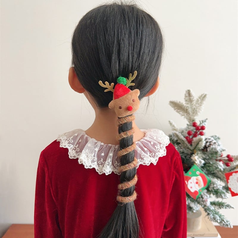 🎄 Christmas Telephone Wire Hair Bands for Kids 🌸