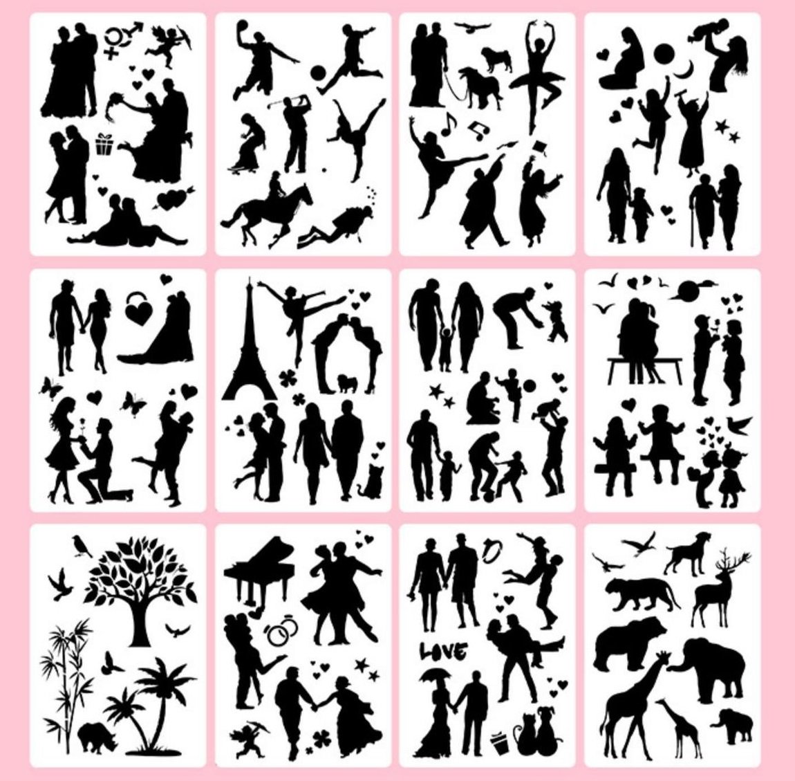 🎨Fast Draw Stencil Art Templates