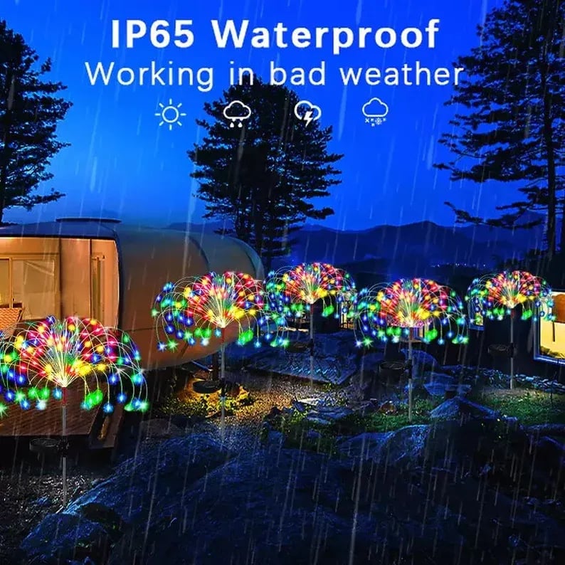 🔥Waterproof  Solar Garden Fireworks Lamp