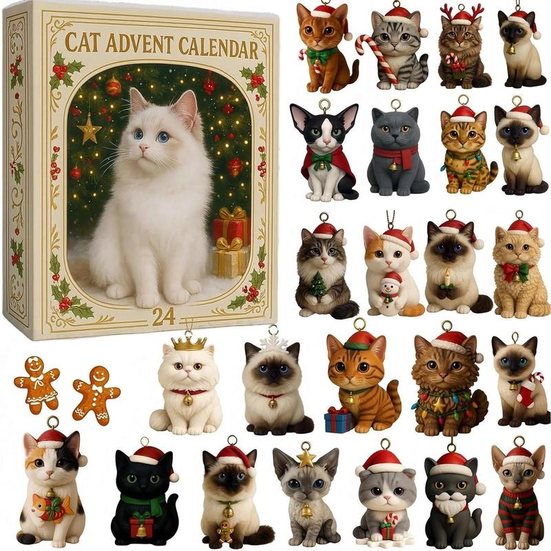 🎄Christmas Sale 49% Off 🐱2025 Cat Lovers Advent Calendar