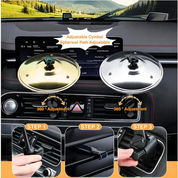 🎶 Make Your Driving More Fun  - Car Crash Cymbal Air Vent 🚗