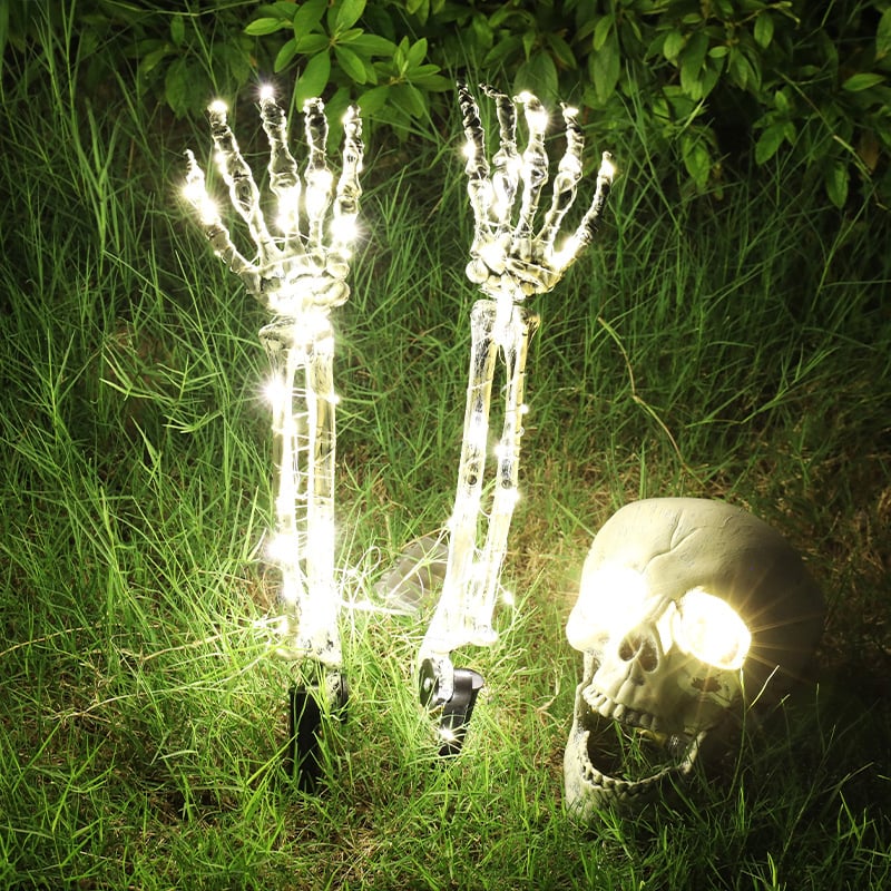 💀Halloween Decoration LED Light-emitting Skeleton Hand🎃
