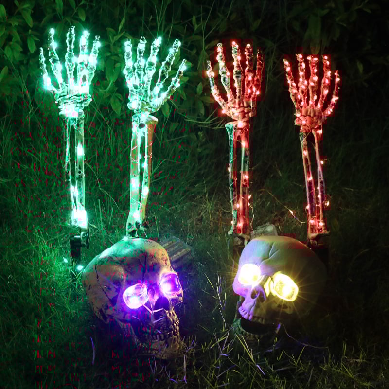 💀Halloween Decoration LED Light-emitting Skeleton Hand🎃